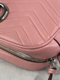 GUCCI Pink GG Marmont Small Matelassé Shoulder/Crossbody Bag