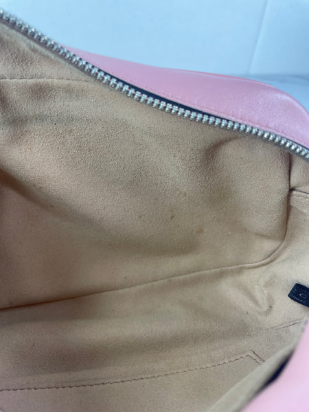 GUCCI Pink GG Marmont Small Matelassé Shoulder/Crossbody Bag