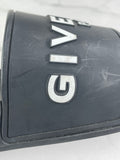 GIVENCHY Black Rubber Slide Flat Sandals Size 37