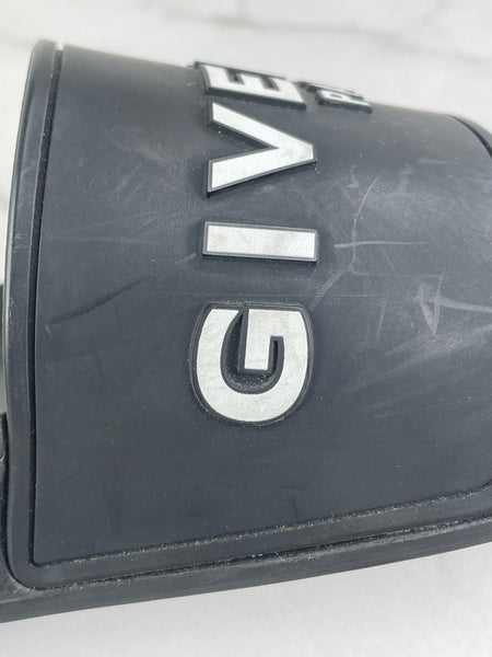 GIVENCHY Black Rubber Slide Flat Sandals Size 37