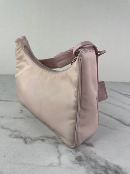 PRADA Alabaster Pink Re-Nylon Re-Edition 2000 mini-bag