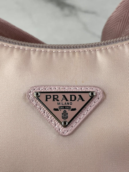 PRADA Alabaster Pink Re-Nylon Re-Edition 2000 mini-bag
