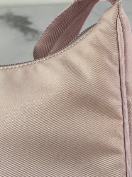 PRADA Alabaster Pink Re-Nylon Re-Edition 2000 mini-bag