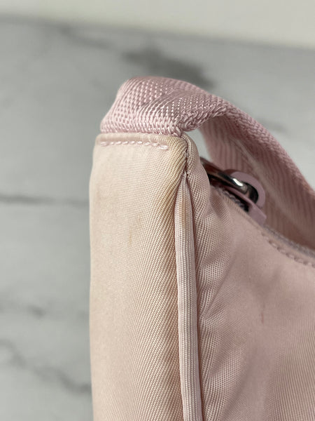PRADA Alabaster Pink Re-Nylon Re-Edition 2000 mini-bag