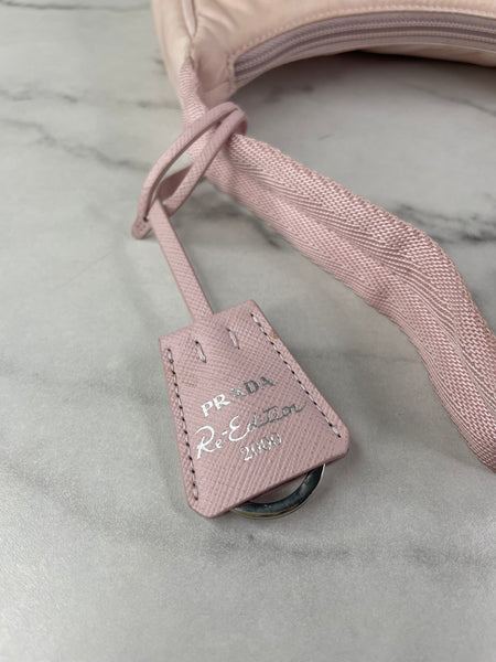 PRADA Alabaster Pink Re-Nylon Re-Edition 2000 mini-bag