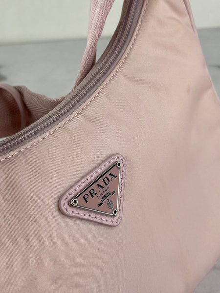 PRADA Alabaster Pink Re-Nylon Re-Edition 2000 mini-bag