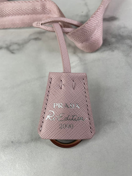 PRADA Alabaster Pink Re-Nylon Re-Edition 2000 mini-bag