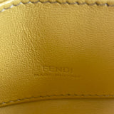 Fendi Yellow Mink Fur Nano Baguette Charm/Crossbody Bag