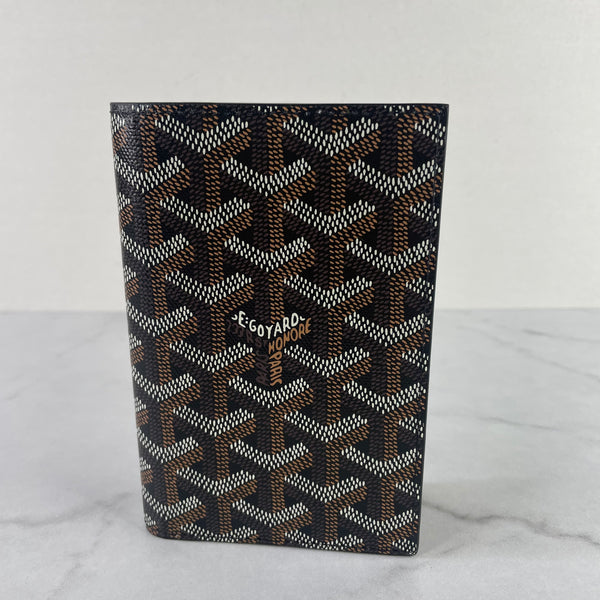 GOYARD Black Grenelle Passport Cover