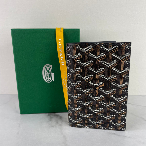 GOYARD Black Grenelle Passport Cover