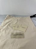 Valentino Beige/Black Viva Superstar Raffia Pouch/Clutch