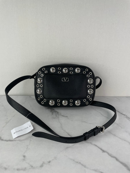 VALENTINO Black Nellcôte Calfskin Shoulder/Crossbody Bag