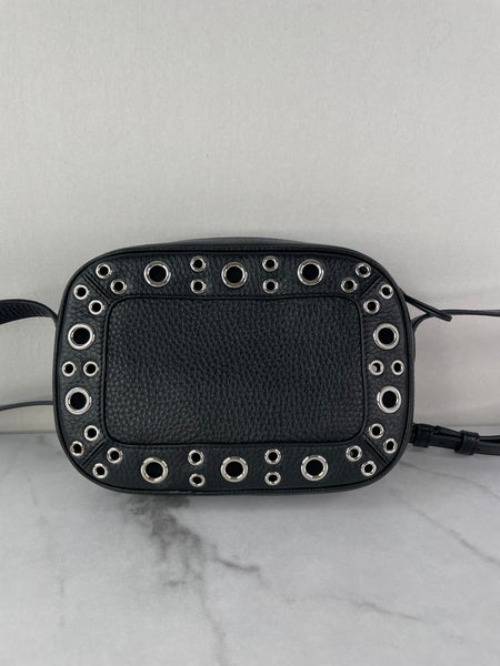 VALENTINO Black Nellcôte Calfskin Shoulder/Crossbody Bag