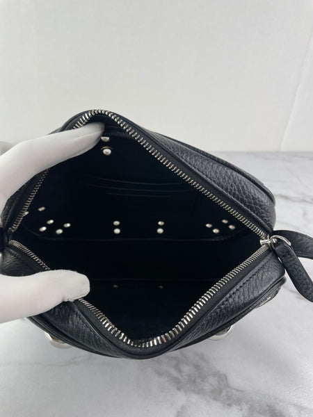 VALENTINO Black Nellcôte Calfskin Shoulder/Crossbody Bag