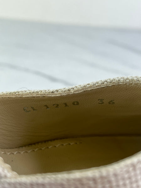 Louis Vuitton Rose Pop Canvas Monogram Starboard Wedge Espadrilles Size 36