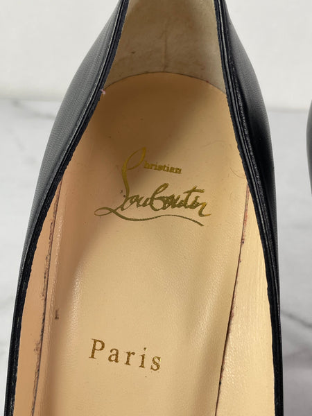 Christian Louboutin Black Pigalle Follies 100 Pumps Size 38