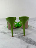 Gianvito Rossi Green PVC Elle Slide Sandals Size 36.5