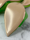 Gianvito Rossi Green PVC Elle Slide Sandals Size 36.5