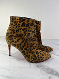 Christian Louboutin‎ Eloise Suede Leopard Print Ankle Booties Size 37