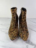 Christian Louboutin‎ Eloise Suede Leopard Print Ankle Booties Size 37