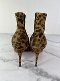 Christian Louboutin‎ Eloise Suede Leopard Print Ankle Booties Size 37