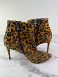 Christian Louboutin‎ Eloise Suede Leopard Print Ankle Booties Size 37