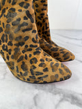 Christian Louboutin‎ Eloise Suede Leopard Print Ankle Booties Size 37