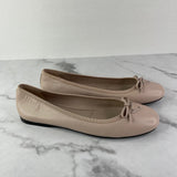 PRADA Ninfea (beige/pink) Leather Ballet Flats Size 38.5