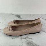 PRADA Ninfea (beige/pink) Leather Ballet Flats Size 38.5