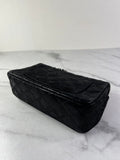 CHANEL Crystal CC Iridescent/metallic black quilted Mini Flap Shoulder Bag