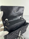 CHANEL Crystal CC Iridescent/metallic black quilted Mini Flap Shoulder Bag