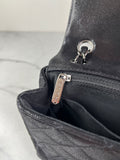 CHANEL Crystal CC Iridescent/metallic black quilted Mini Flap Shoulder Bag