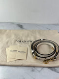 Valentino Pink/Ivory Antibes Small Shopping Crossbody/Shoulder Bag In Vichy Le Chat De La Maison Canvas