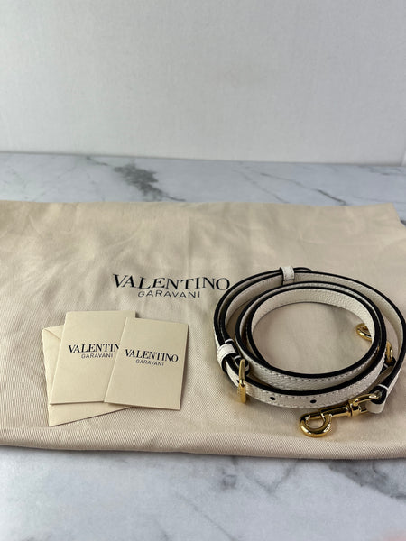 Valentino Pink/Ivory Antibes Small Shopping Crossbody/Shoulder Bag In Vichy Le Chat De La Maison Canvas