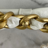 Chanel Camellia Bow Multistrand Pearl Gold Chain Waist Belt