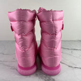 MONCLER Pink Gaia Pocket Down Boots Size 39