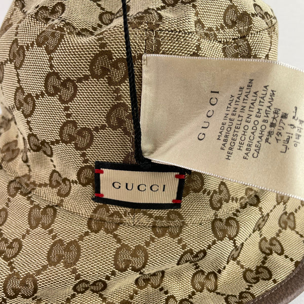 GUCCI Reversible GG / check bucket hat Size Small/57 cm