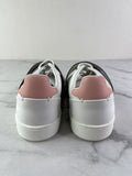 LOUIS VUITTON Women’s White Calfskin Monogram Striped Frontrow Sneakers Size 35.5 (fits US 6.5-7)