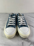 LOUIS VUITTON Bleu Jeans Blue Denim Monogram Stellar Sneakers Size 37 (fits US 8)