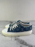 LOUIS VUITTON Bleu Jeans Blue Denim Monogram Stellar Sneakers Size 37 (fits US 8)