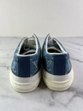 LOUIS VUITTON Bleu Jeans Blue Denim Monogram Stellar Sneakers Size 37 (fits US 8)
