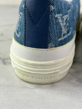 LOUIS VUITTON Bleu Jeans Blue Denim Monogram Stellar Sneakers Size 37 (fits US 8)