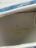 LOUIS VUITTON Bleu Jeans Blue Denim Monogram Stellar Sneakers Size 37 (fits US 8)