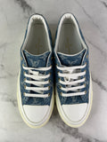 LOUIS VUITTON Bleu Jeans Blue Denim Monogram Stellar Sneakers Size 37 (fits US 8)