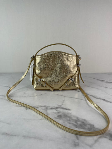 Givenchy Metallic Gold Nano Voyou crossbody/shoulder bag