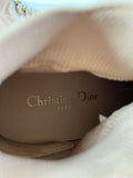 Christian Dior Nude Beige Technical Mesh Cannage Womens Walk’n Dior High Top Sneakers Size 36.5