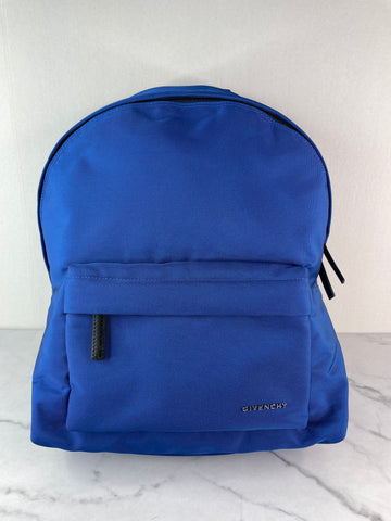 Givenchy Unisex Electric Blue Essential Logo Backpack