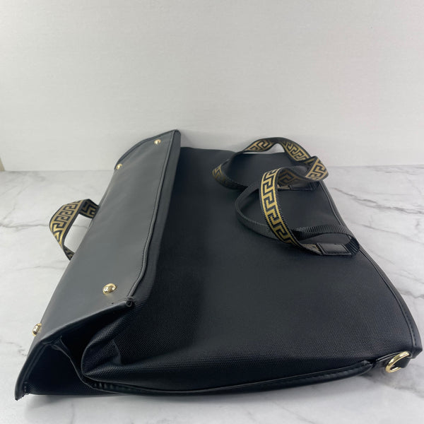 Versace Fragrances Black/Gold Large Crossbody/Shoulder Tote Bag