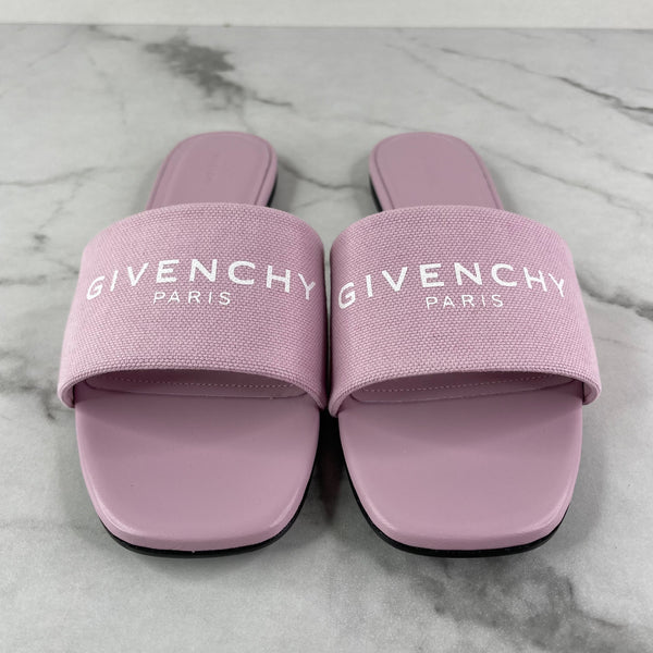 GIVENCHY Pink 4G Flat Sandals Size 38