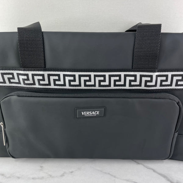 Versace Fragrances Black/Gold Large Crossbody/Shoulder Tote Bag